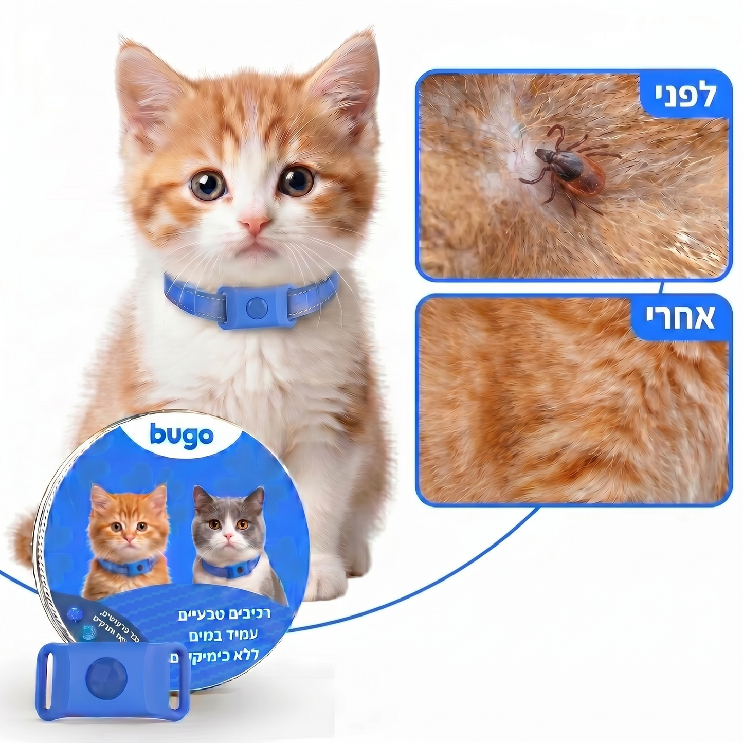 Bugo™ Pet - תליון לחתול